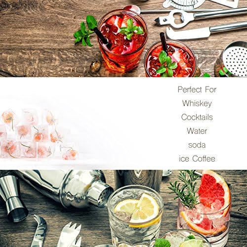 beicemania® Silicone Ice Tray with Lid Ice Cube Trays Ice Cube Maker, 3x3cm 15er Pink
