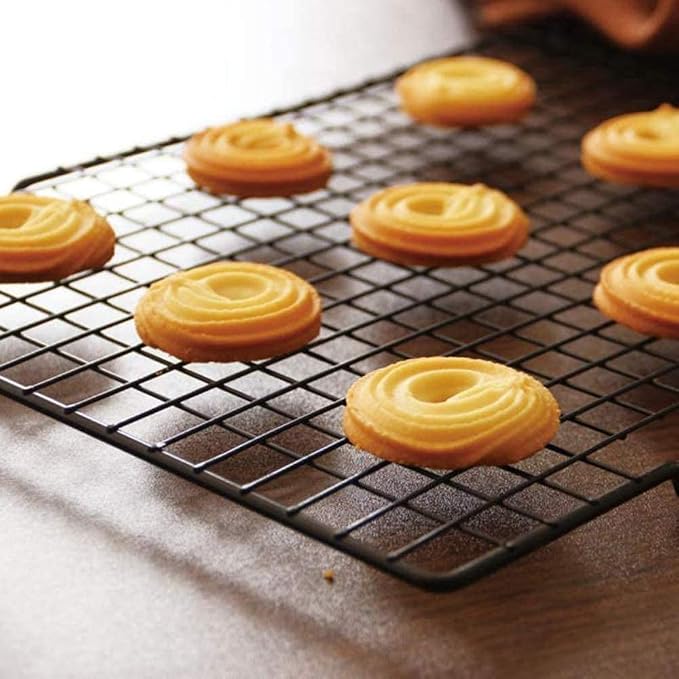 Cooling Racks,Baking Rack Tray Non-Stick Pan Stainless Steel Cake Cooling Wire Roasting Rack for Biscuit Pizza Bread Cake Baking(2pack-11.02 inch)