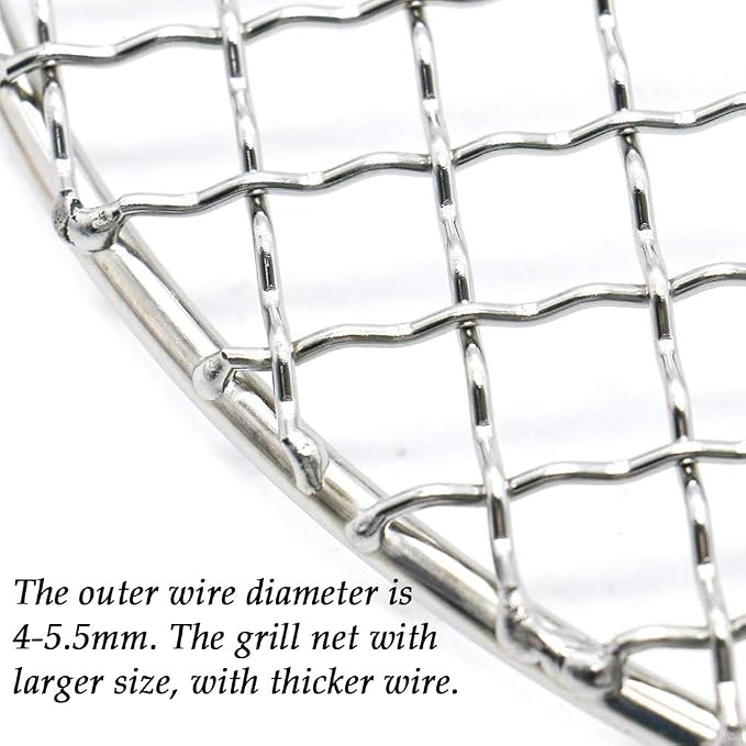 Barbecue Grids Grill Wire Cooling Racks for Oven Use Dia 11" Stainless Round Cooking Racks for Barbecue Air Fryer Instant Pot Pressure Cooker Canning Dutch Oven (280mm/11)