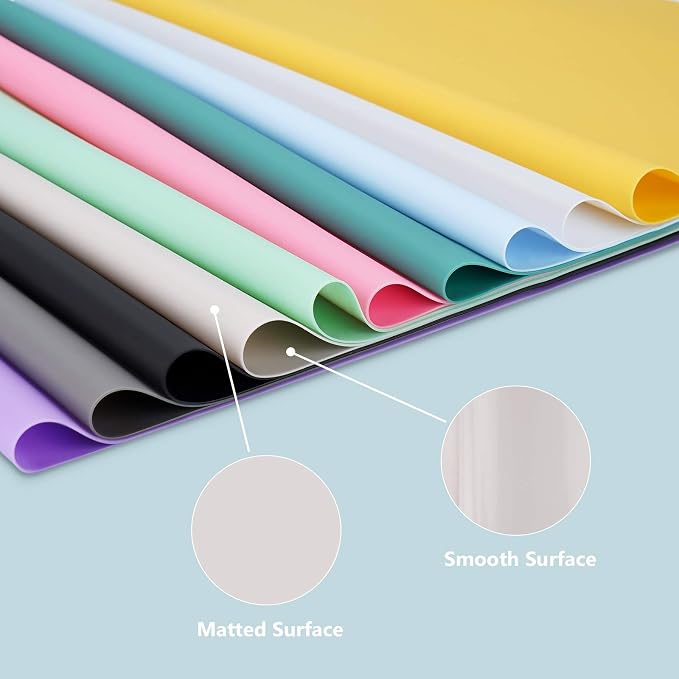 Silicone Mats for Kitchen Counter, Large Silicone Countertop Protector 25" by 17", Nonskid Heat Resistant Desk Saver Pad, Multipurpose Mat, Placemat, White