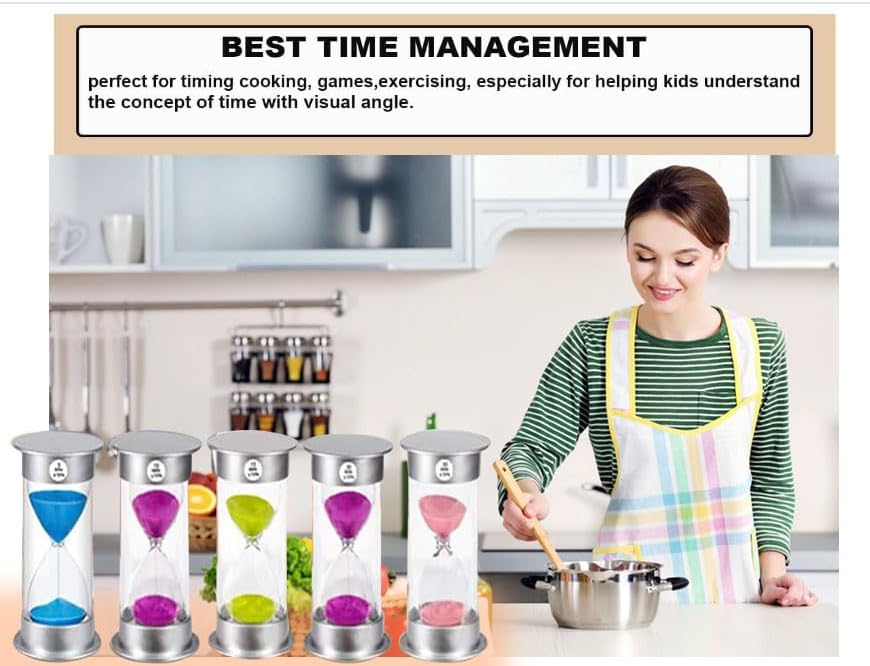 SuLiao 2 Minute Hourglass Timer Sand Clock： Unbreakable Pink Sand Watch 2 Min, Colorful Plastic Hour Glass Sandglass for Kids, Games, Decor, Classroom, Kitchen, Toothbrush Timer