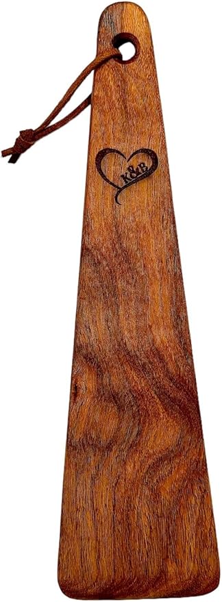 COWBOY SPATULA - Mesquite Wood Spatula, Handmade in Texas, Made in USA, Perfect for cast iron cookware, steel cookware, nonstick cookware - Personalization Optional (Heart Initials)