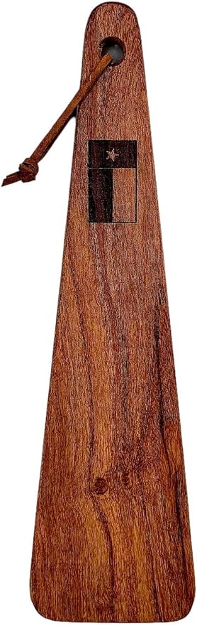 COWBOY SPATULA - Mesquite Wood Spatula, Handmade in Texas, Made in USA, Perfect for cast iron cookware, steel cookware, nonstick cookware - Personalization Optional (Texas Flag - Vertical)
