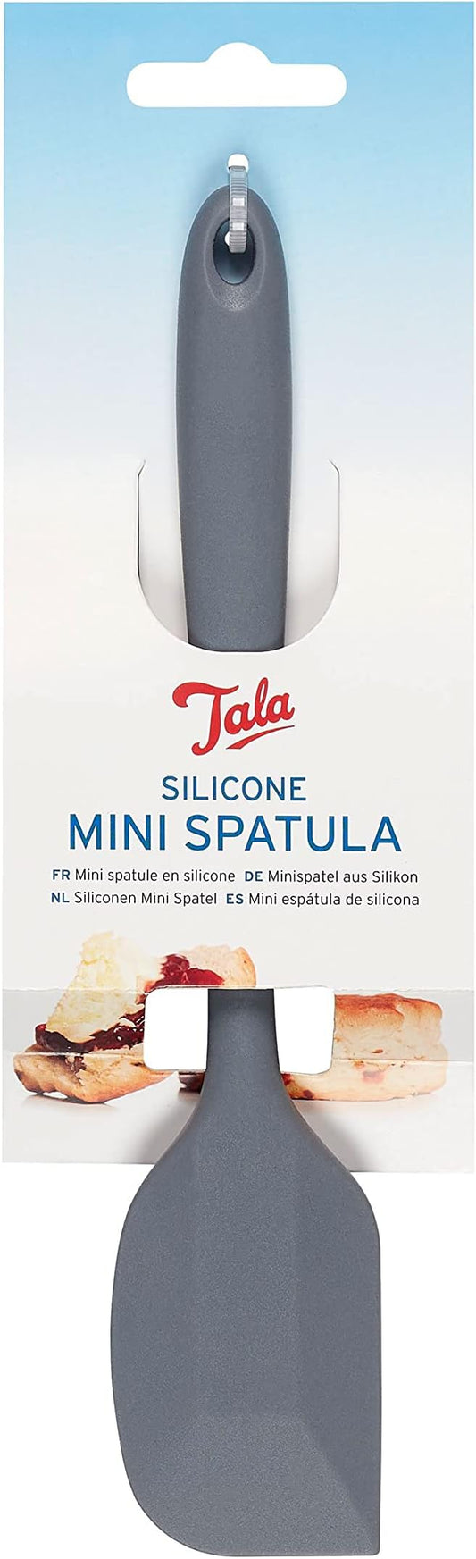 Tala Grey Silicone Mini Spatula Heat Resistant to 240 Degrees and Ideal for Serving All Sauce and Soup Tasks Ideal for Use with Non-Stick Cookware Washable