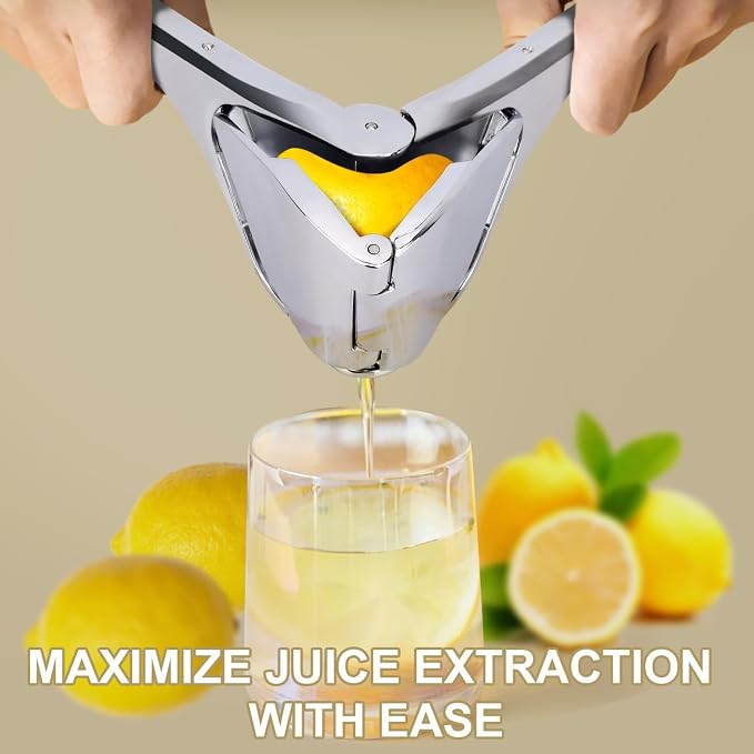 Lemon Squeezer Stainless Steel, Heavy - duty Lime Squeezer, Manual Juicer for Lemon Citrus Lime Orange, Easy Squeeze Fold, Handheld citrus Squeezer