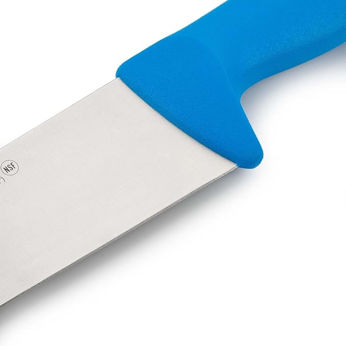Arcos Range Butcher Knife 12 inch Nitrum Stainless Steel. Steak Knife. Polypropylene Blue Handle. Color Identification System for Prolonged and Heavy Use. Series 2900. Color Blue.