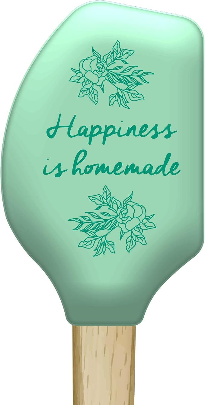 Spatula Happiness Is Homemade Cute Baking At Home Unique Unique | Kitchen Gear, Baking Tools, Funny Silicone Scraper Spatula, Graphic , Cool Food, Motivational, Sturdy Wood, Novelty Spatulas