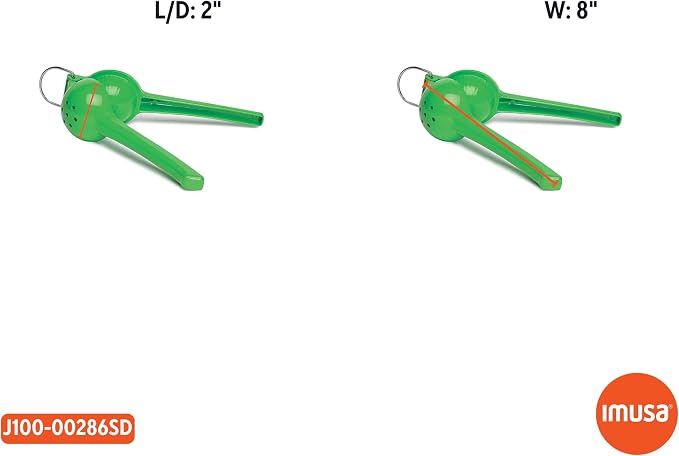 IMUSA, Cast Aluminum Lime Squeezer, Green