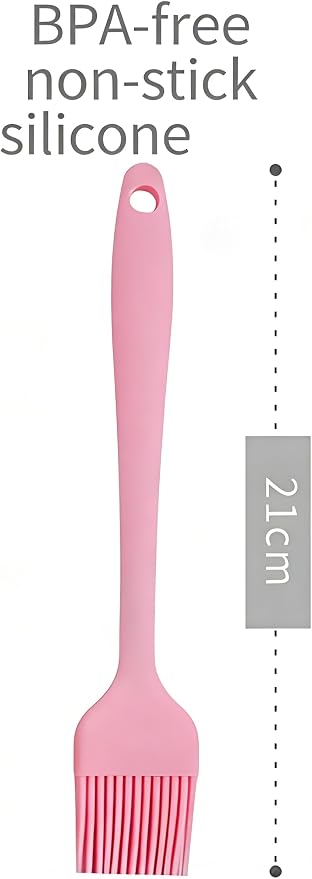 3-Pack Silicone Basting Pastry Brushes for Baking, Cooking & BBQ - Heat Resistant Up to 446°F, Dishwasher Safe