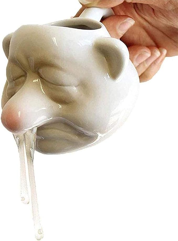 Ceramic Egg Yolk Separator, Funny Snot Cute Ceramic Snot Egg White Separator Kitchen, Suitable for Cooking Baking, Creative Kitchen tools