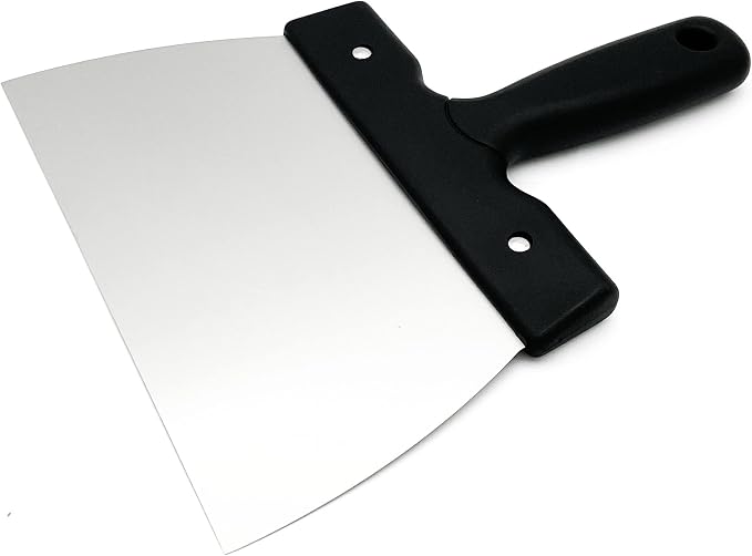 Goldbaking Coating Spatula for Chocolate Scraper Chocolate Thermostat Spatula Stainless Steel Dough Scraper 7.9inch (large 20cm)