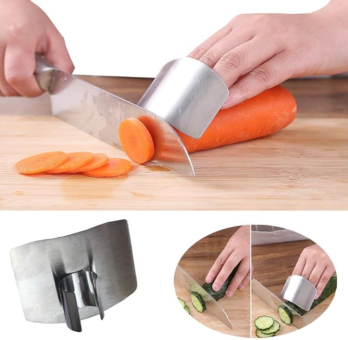 The sturdy design of garlic cloves press, garlic press can extract more garlic paste. Free stainless steel finger guard (large, round)
