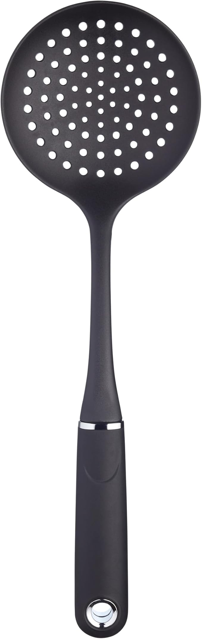 MasterClass Kitchen Skimmer Spoon with Soft Grip Handle, Non Stick Safe Nylon, 36 cm