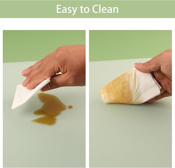 Large Silicone Mats for Kitchen Counter: 15.75"x23.6" Clear Heat Resistant | 2-Pcs Translucent Grip Non-Slip Thin Silicone Sheets for Countertop Protector - Non-Stick Easy to Cut Baking Mat for Pastry