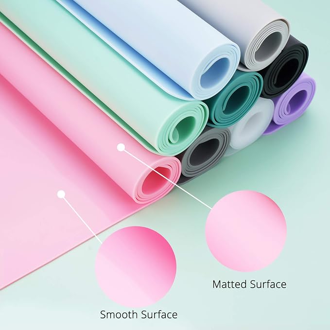 Silicone Mats for Countertop - Thicker, 28" by 20" Extra Large Multipurpose Mat, Counter Table Protector, Desk Saver Pad, Placemat Nonstick Nonskid Heat-Resistant Pad, Translucent