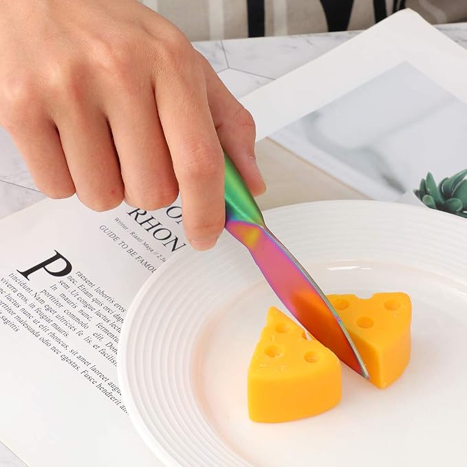 Cheese Knife Set，Stainless Steel Cheese Tool，Ergonomic Design&Easy To Use， for Birthday/Parties/Wedding/Bridal Shower/Housewarming and Anniversary (Symphony)
