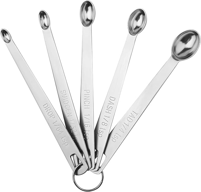 Measuring Cups and Spoons Set, 16 Piece Measuring Cup Set, 18/8 Stainless Steel Measuring Cups Spoons, Measure Cups & Measuring Spoons & Leveler & Measure Equivalents for Baking and Kitchen