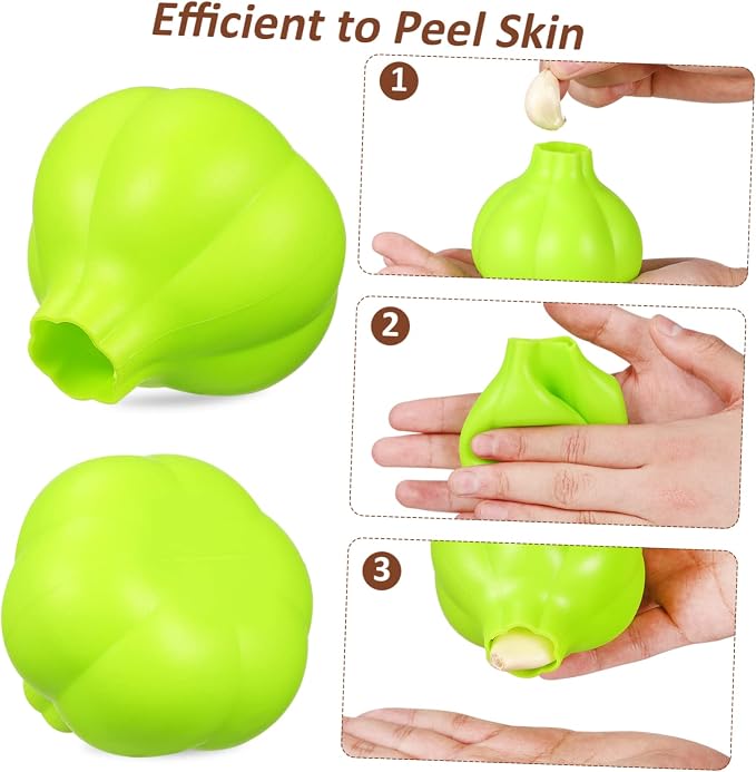 BESTOYARD Peeler Garlic Squeezer Garlic Skin Peeling Garlic Peeling Machine Garlic Peeling Tube Silicone Remover Kitchen Supplies Peeled Garlic Food Grade Garlic Masher, medium