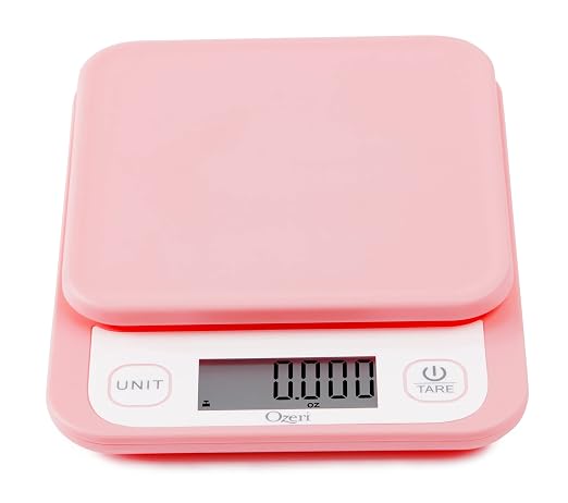 Ozeri® Garden and Kitchen Scale II with 420 Variable Graduation Technology® | Measures most delicate garden herbs and greens at 0.1 g for ingredients under 420 grams and 0.5 g for items over 420 grams