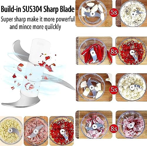 USB Rechargebale Electric Garlic Grinder, Wireless Mini Chopper for Kitchen, Portable Garlic Mincer Food Processor, for Chopping Garlic, Ginger, Chili, Onion, Etc Kitchen Tools (100ml/Green)