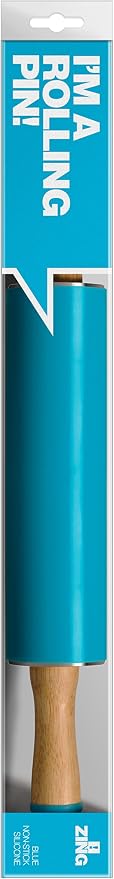 Premier Housewares Zing Silicone Rolling Pin - Blue