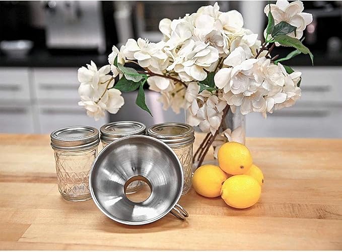 Küchenprofi 18/10 Stainless Steel Jam Funnel - Silver - Metal Funnels For Kitchen Use - Wide Mouth Kitchen Funnel