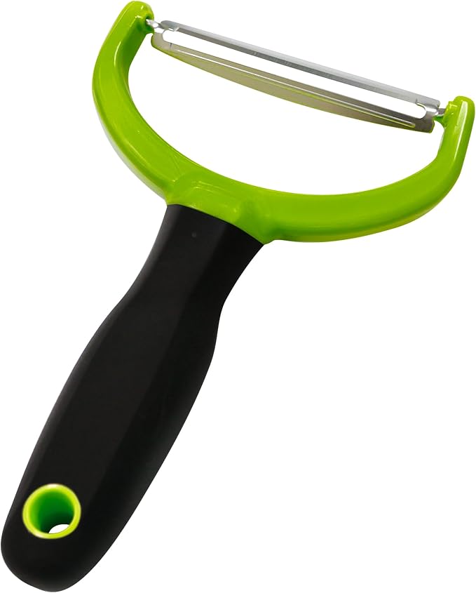 Kokubo KK-619 Cabbage Peeler, Green, Made in Japan, Wide Type, Stainless Steel Blade, Easy to Grip, Vegetables, Julienne