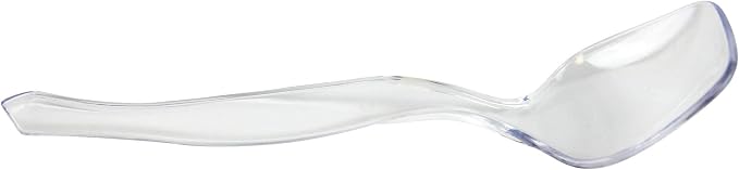 Fit Meal Prep [30 Pack] 10 x 8.5" Spoons, 10 x 8.5" Forks, 10 x 9" Tongs Combo, Clear Disposable Plastic Serving Utensils Set, Heavy Duty Catering Supplies, Wedding, Birthday Party, Buffet