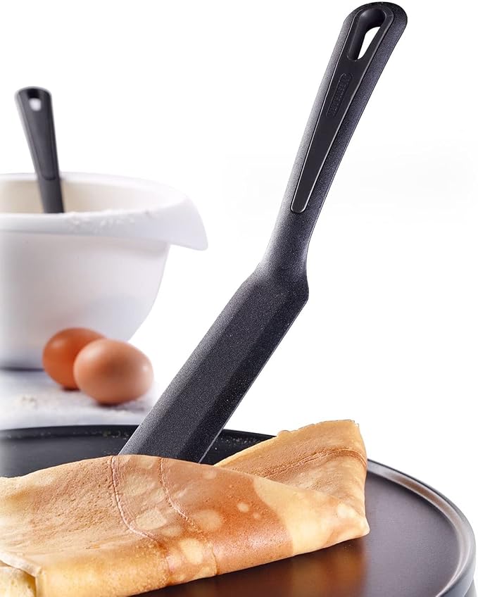 Westmark Gentle Plus 283522E9 Crepe Spatula + Spatula, Heat Resistant up to 270 °C, PPA, Black