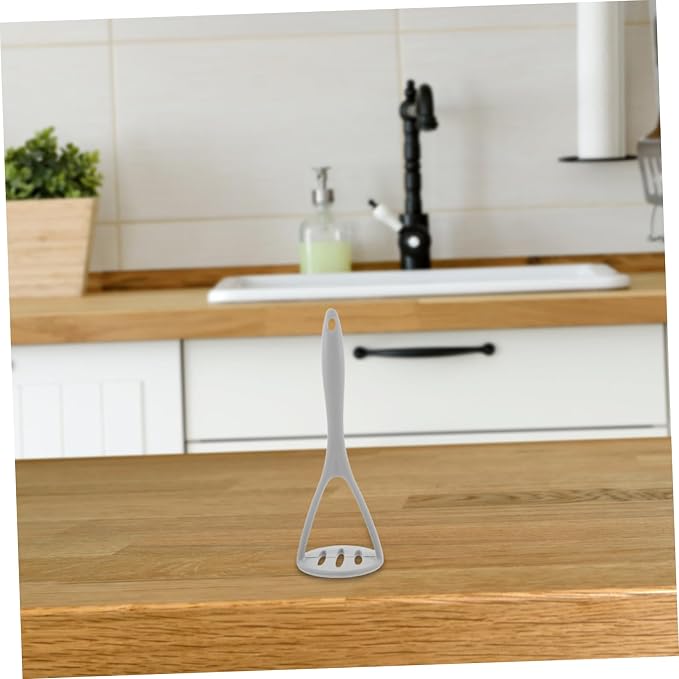 Potato Ricer Food Grade Silicone Potato Masher for Mashed Potatoes Fruit and Vegetable Puree Lightweight Kitchen Gadget with Comfortable Grip Gray