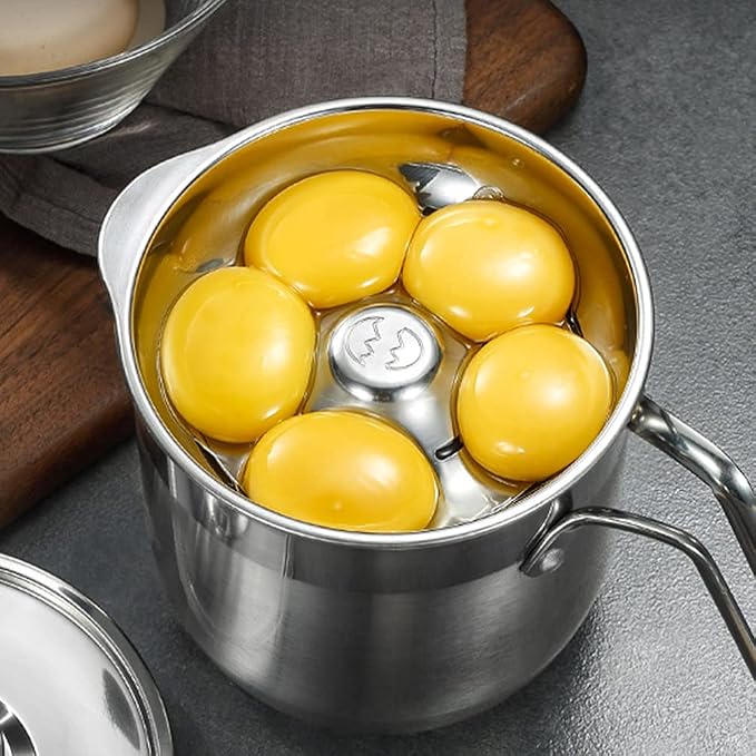 DOITOOL Egg Separator Egg Yolk White Separator, Food Grade Egg Divider Stainless Steel Egg Sieves Kitchen Gadget Cooking Tool (Without Lids, 20.5X14.5X13CM)