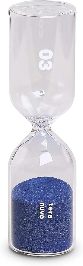Teranuvo Hourglass - [3 Minutes][Shock Resistance][Perfect Timer for Light Coffee]