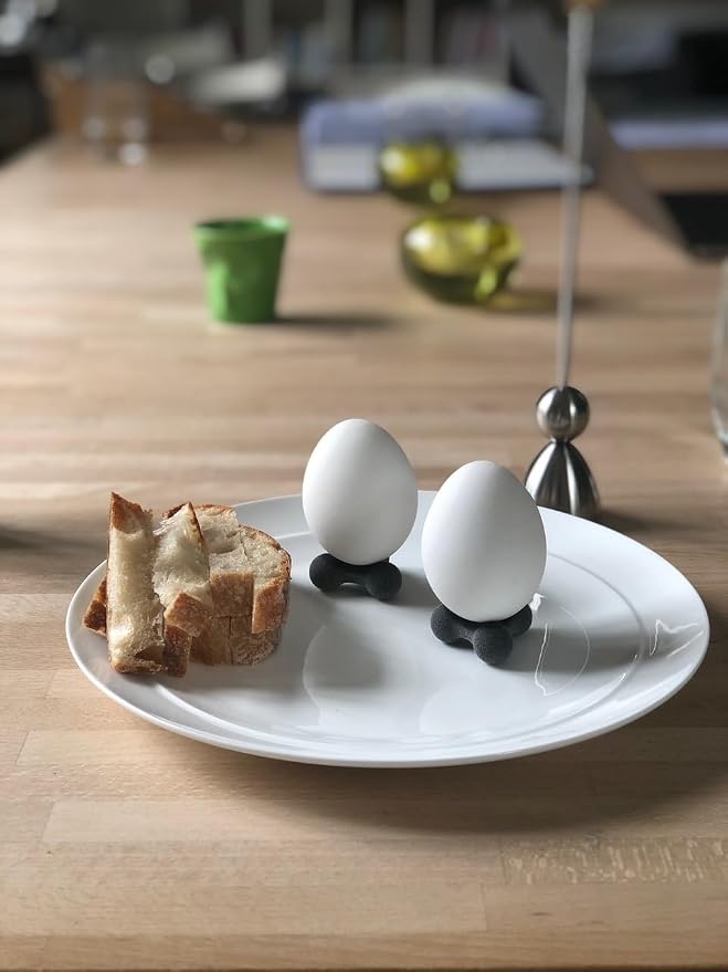 Three by Three Seattle Trivlets | Set of 12, Heat-Resistant Silicone Trivets & Egg Cups | Versatile, Non-Slip Design for Pots & Pans | Modern Geometric Shapes | Multipurpose Kitchen & Table Use