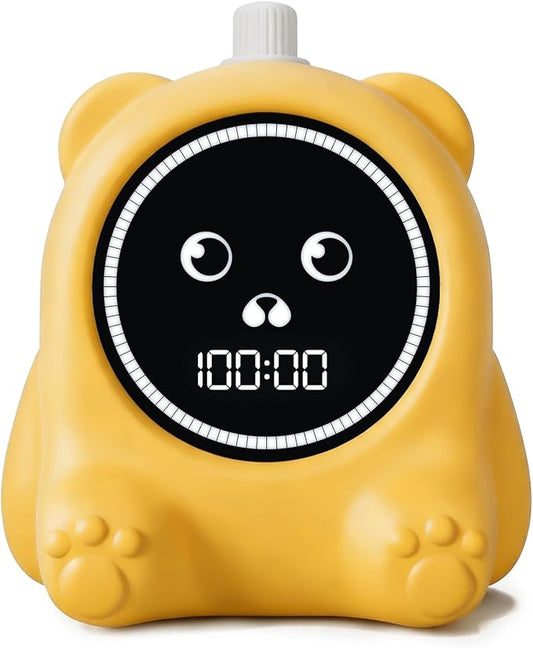 Visual Timer for Kids, 100 Min, Rechargeable Countdown Timers, Adjustable Sound Alert, Adjustable Brightness, Productivity Timers for ADHD, Silent Operation, Desk Time Management Tool for Toddler