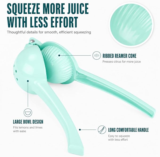 Manual Juicer Citrus Lemon Squeezer, Fruit Juicer Lime Press Metal, Professional Hand Juicer Kitchen Tool