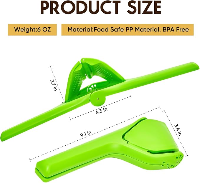 Manual Lemon Squeezer, Hand Lemon Squeezer, Durability and longevity, Easy to Use & Dishwasher Safe, Lemon Juicer, Citrus Juicer, Lemon Juicer Squeezer to Squeeze Lemons, Green, HomeyVenture