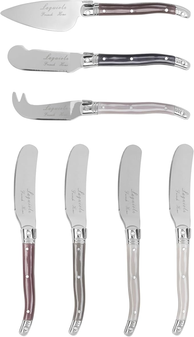 French Home 7-PieceCheeseKnifeSets (Warm Spice)