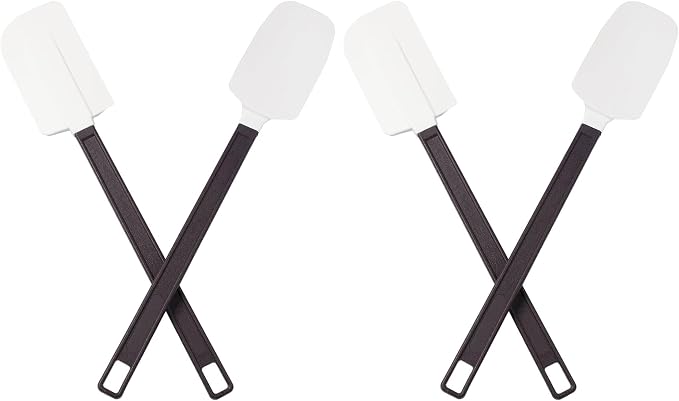Avant Grub's High-Temp, 14 Silicone Spatula & Scraper Set! Extra Long for Reaching Deep Bowls. High Strength, Restaurant-Grade Materials Wont Break Under Heavy Use. (Pack of 2)