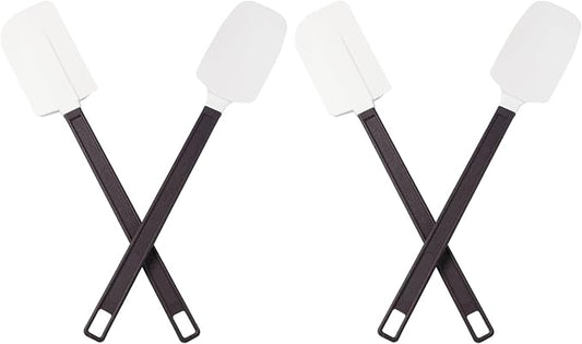 Avant Grub's High-Temp, 14 Silicone Spatula & Scraper Set! Extra Long for Reaching Deep Bowls. High Strength, Restaurant-Grade Materials Wont Break Under Heavy Use. (Pack of 2)