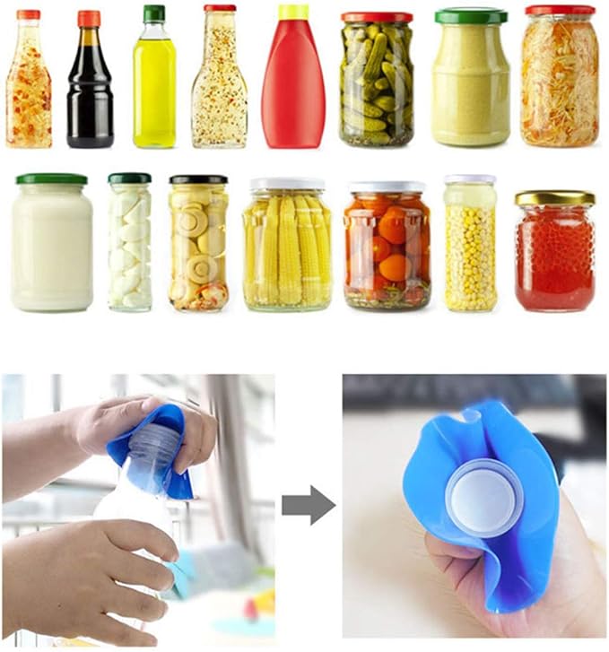 Set of 3, Silicone Jar Grip, Multi-purpose Jar Gripper Pads Bottle Lid Openers Round Kitchen Coasters (Yellow)