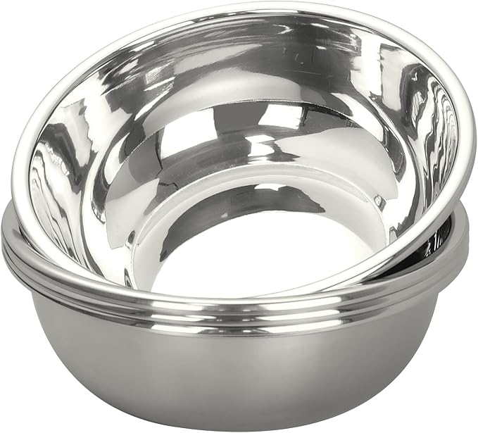 4 Packs Stainless Steel Mixing Bowls, Serving Bowls, 8.66 Inches