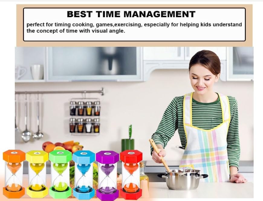 SuLiao Sand Hourglass Timer 15 Minute: Plastic Sand Clock,Big Green Sand Watch 15 Min,Reloj De Arena 15 minutos,Hour Glass Colorful Sandglass Timer for Kids, Games, Classroom, Kitchen, Decorative