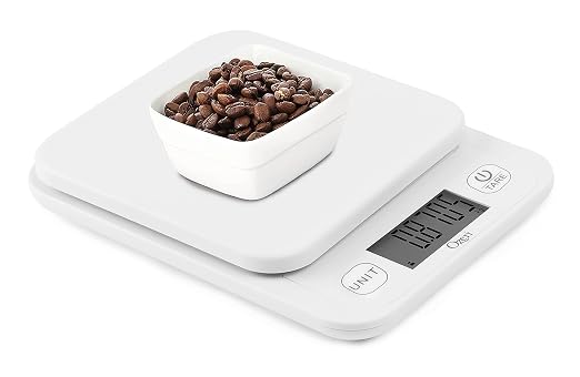 Ozeri® Garden and Kitchen Scale II with 420 Variable Graduation Technology® | Measures most delicate garden herbs and greens at 0.1 g for ingredients under 420 grams and 0.5 g for items over 420 grams