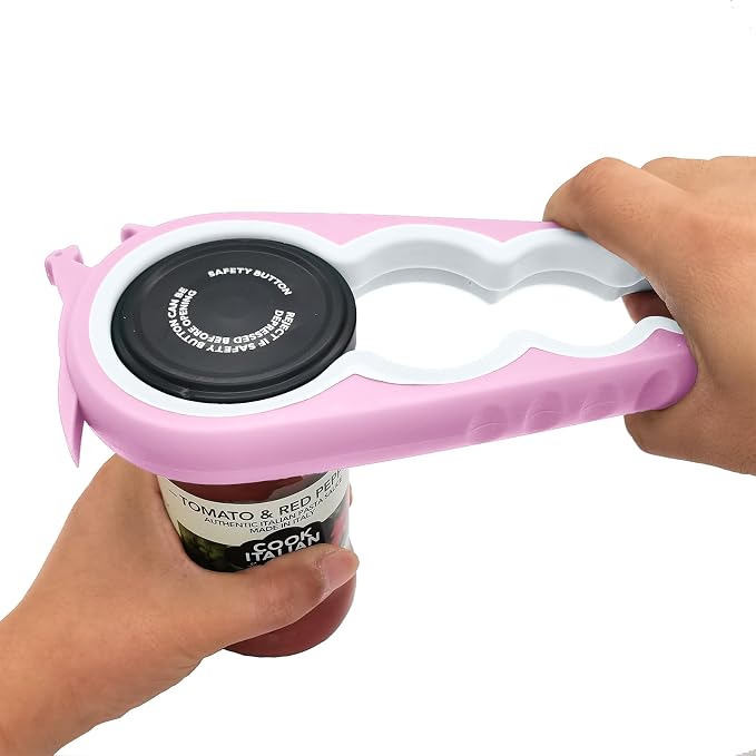 Otstar Jar Opener & Bottle Opener for Seniors with Arthritis, Weak Hands | Adjustable Lid Opener Effortlessly Opens Jars, Bottles & Pop-Top Cans, Great for Senior Parents, Grandparents, or Loved Ones