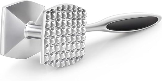 Aliglow Meat Tenderizer Hammer Tool Pounder For Tenderizing Steak Beef Poultry, Heavy Duty Dual-Sided Mallet with Soft Grip Handle - Multifunctional Kitchen Beater for Chicken,Fish, Baking