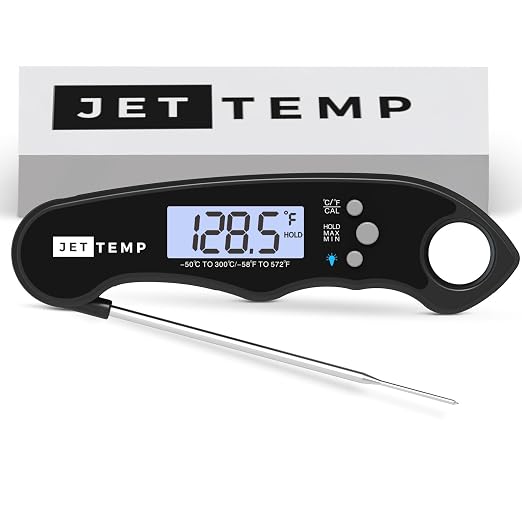 F1 Digital Meat Thermometer - Fast, Accurate, Waterproof - Great for Cooking, Grilling, Baking, Frying