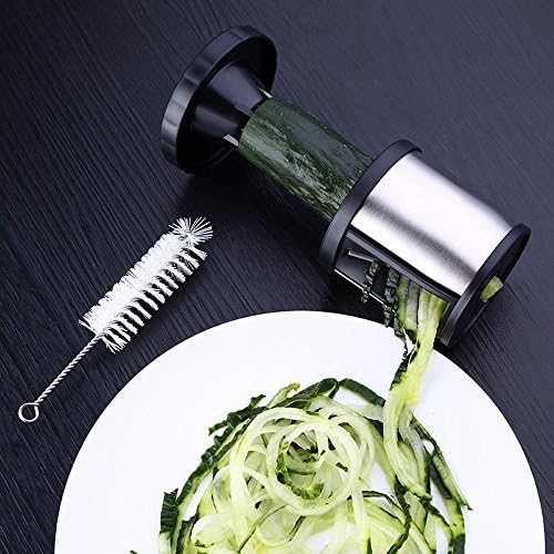 Vegetable Spaghetti Spiralizer Slicer Easy Spiral Zucchini Noodle Carrot,Perfect Kitchen Tools Carrot Grater With Cleaning Brush (Vegetable Spiralizer)