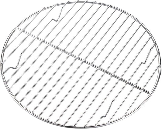 Campingmoon 12 Inch Round Cooling Rack, 304 Stainless Steel for Dutch Oven | 4 Raised Feet 0.8", Rust-Resistant, for Baking, Steaming, Roasting, BBQ, Fits 12" Dutch Oven, Pot & Air Fryer