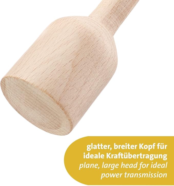 Westmark Potato & Herb Masher - Heavy Duty Hand Masher Ideal for Potatoes, Sauerkraut and Fermenting Proofing, Effortless Application - Beech Wood