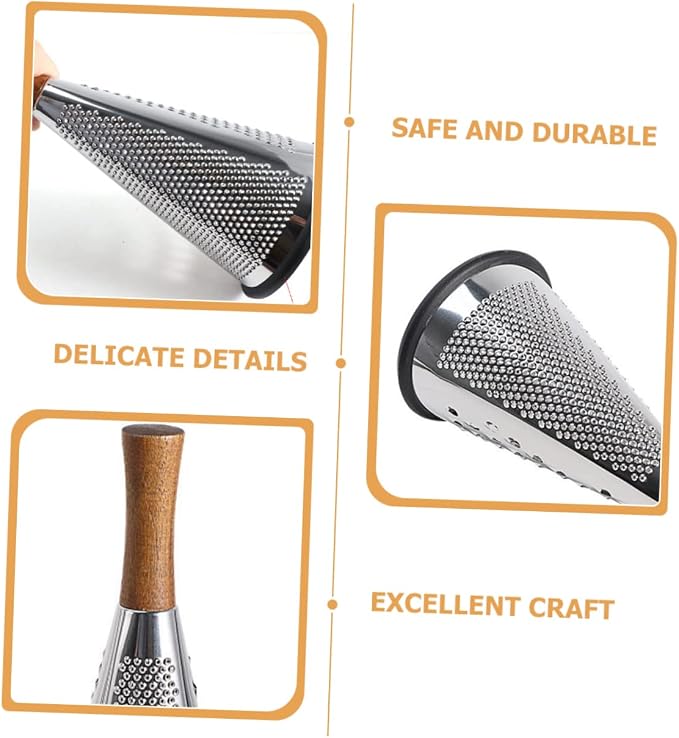 Kitchen Grater Cottage Cheese with Fruit Truffle Cheese Hand Tool Cucumber Shredder Kitchen Essentials Stainless Steel Box Grater Home Cheese Grating Tool Cheese Grater for Home